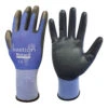 Mataro | Blue Nylon Gloves Black Polyurethane Coating -Plant Supply Store Bastion Mataro Blue Polyurethane Palm Gloves 29197.1695350157