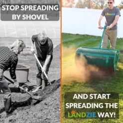 Topdress, Compost & Peat Moss Spreader -Plant Supply Store Landzie 24 inch Spreader feature 01 800x800 2 14096.1681882060