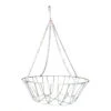 Woven Wire Hanging Basket With Chain Hanger